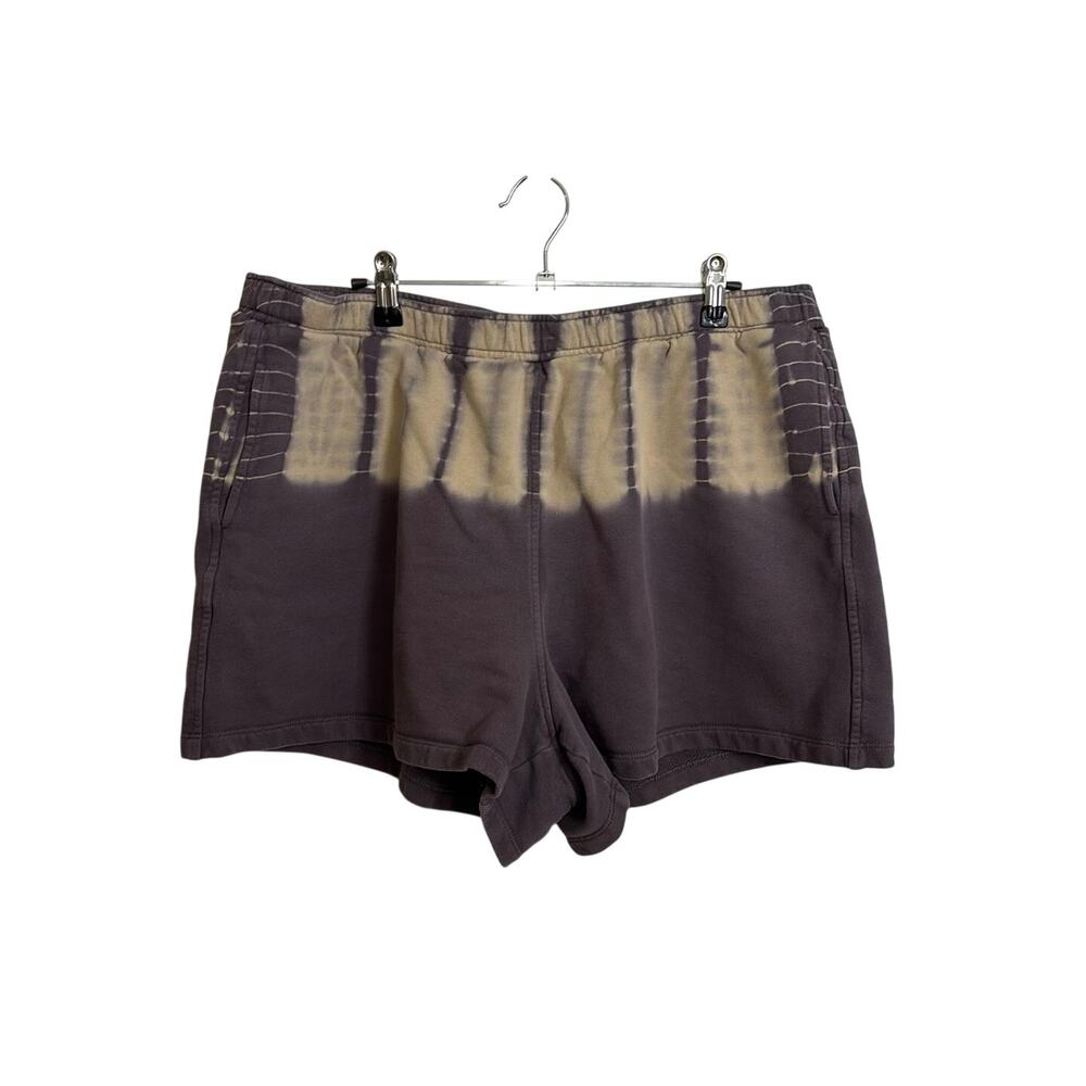 Madewell Shorts Womens XL Tie-Dye (Re)Sourced Cotton Sweat Coastal Granite Gray
